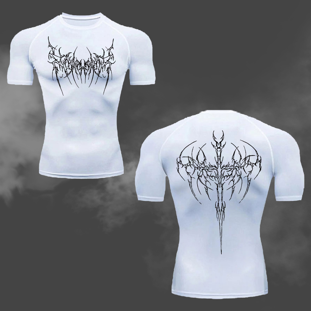 Cycling Commute Training - Camiseta de Compressão Masculina com Estampa