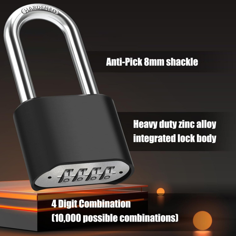 U Lock Heavy Duty - Cadeado de combinação resistente às intempéries