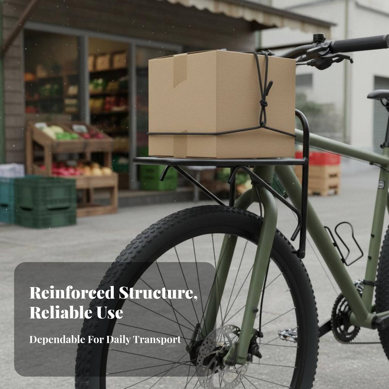Cargo Rack Aluminum - Suporte Dianteiro para Bicicleta em Liga
