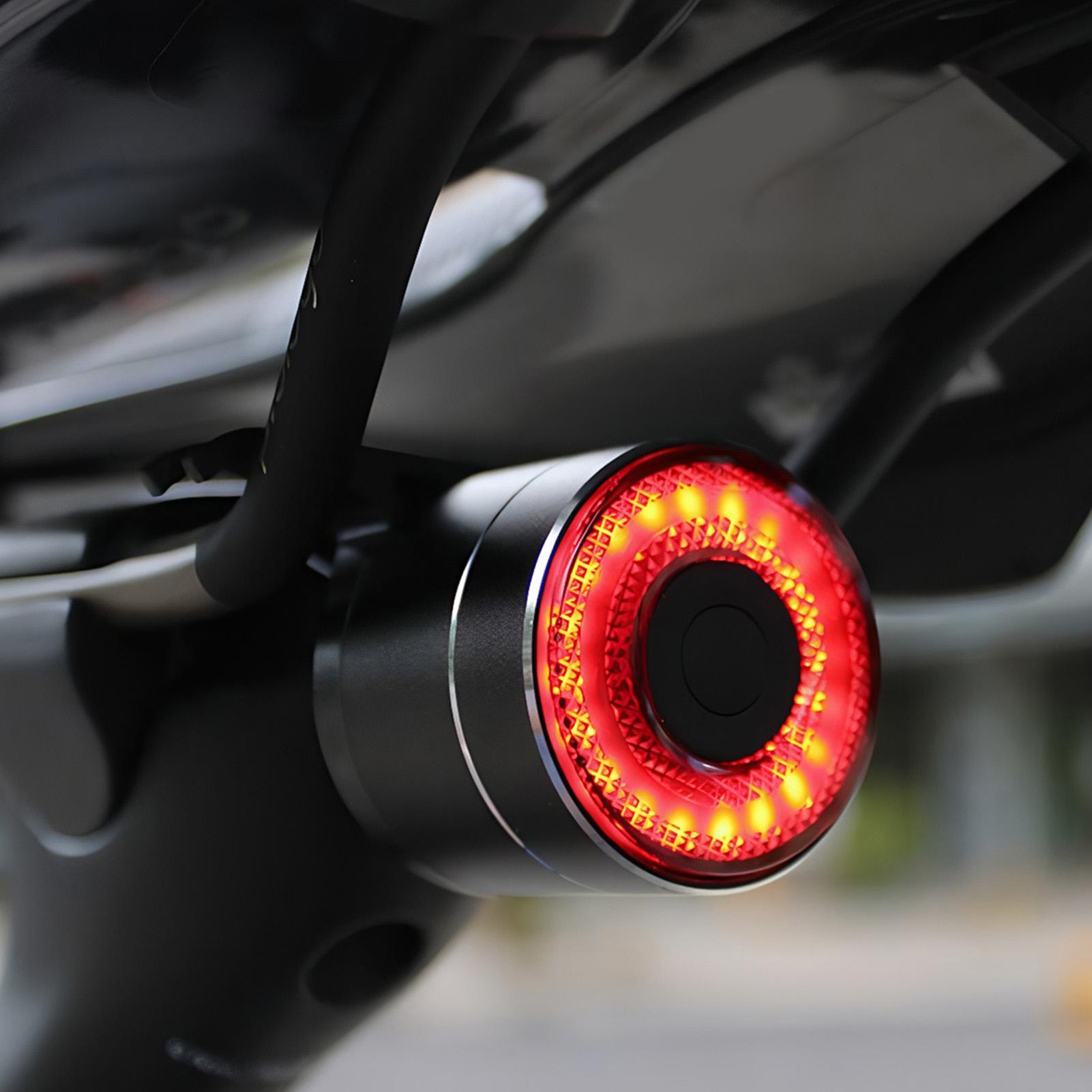Commuting With Road Bike - Luz traseira da bicicleta inteligente luz