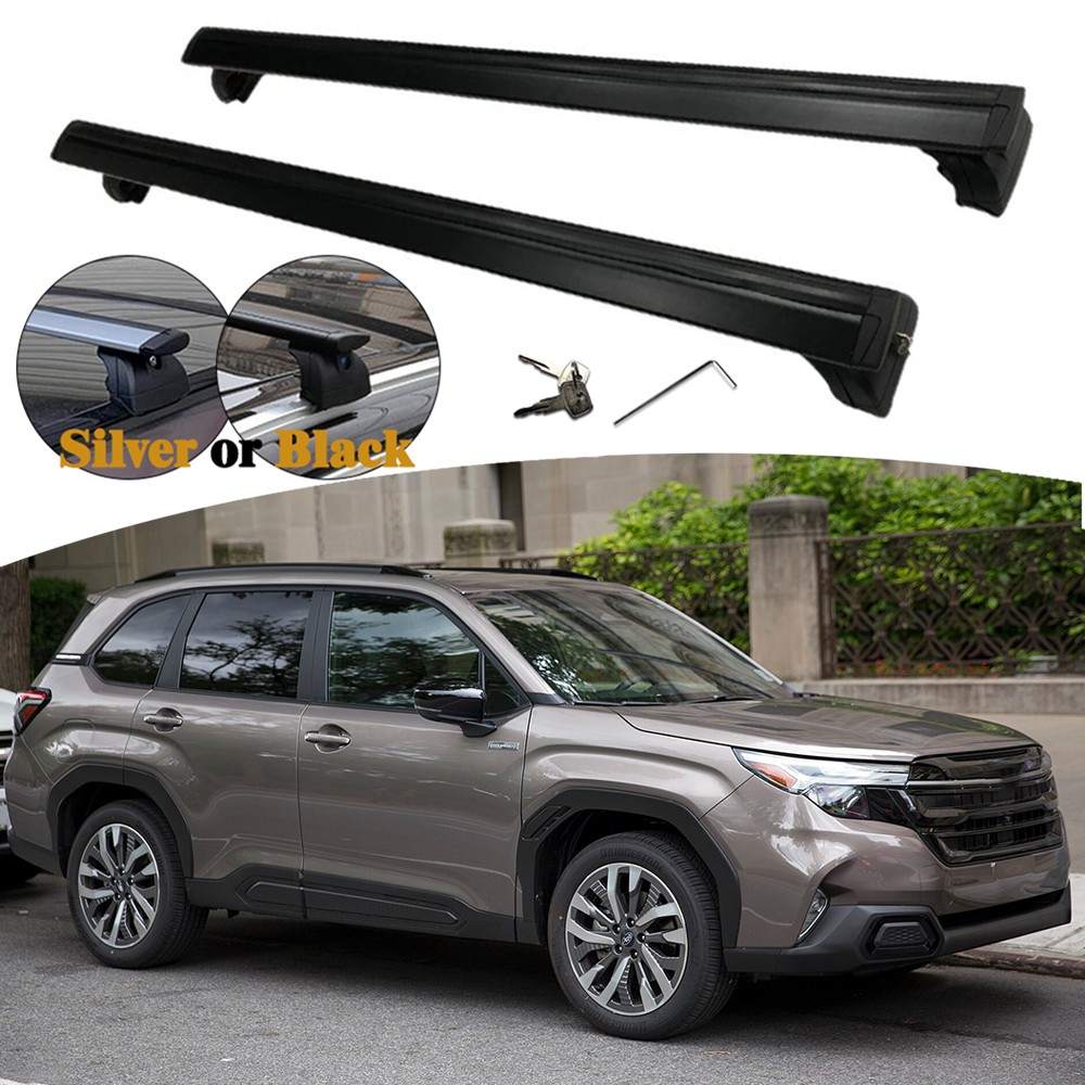 Cargo Rack Aluminum - 2 Barras Transversais Ajustáveis de Alumínio