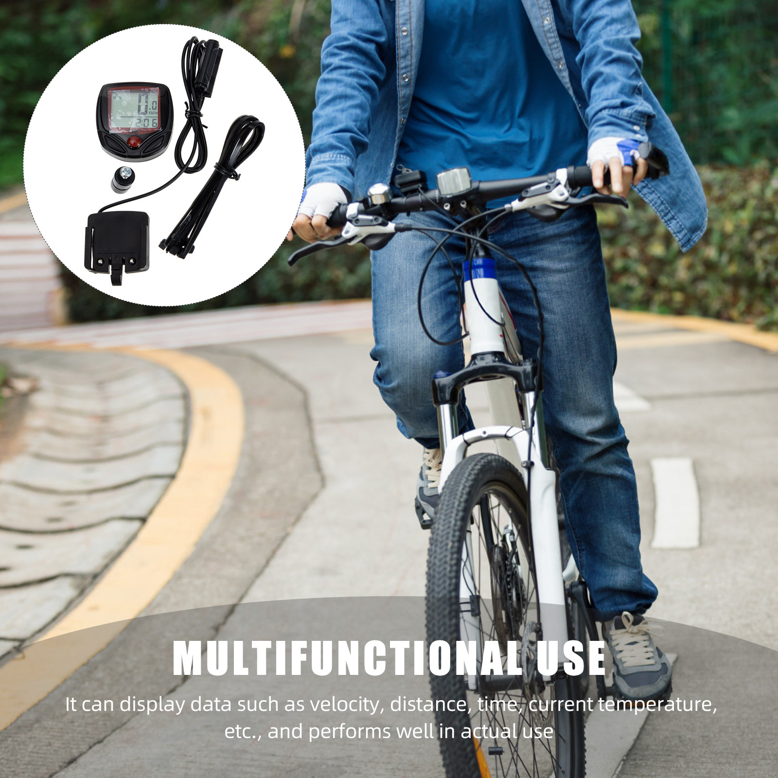 Cycling Commute Training - 1 Conjunto de Velocímetro Profissional para