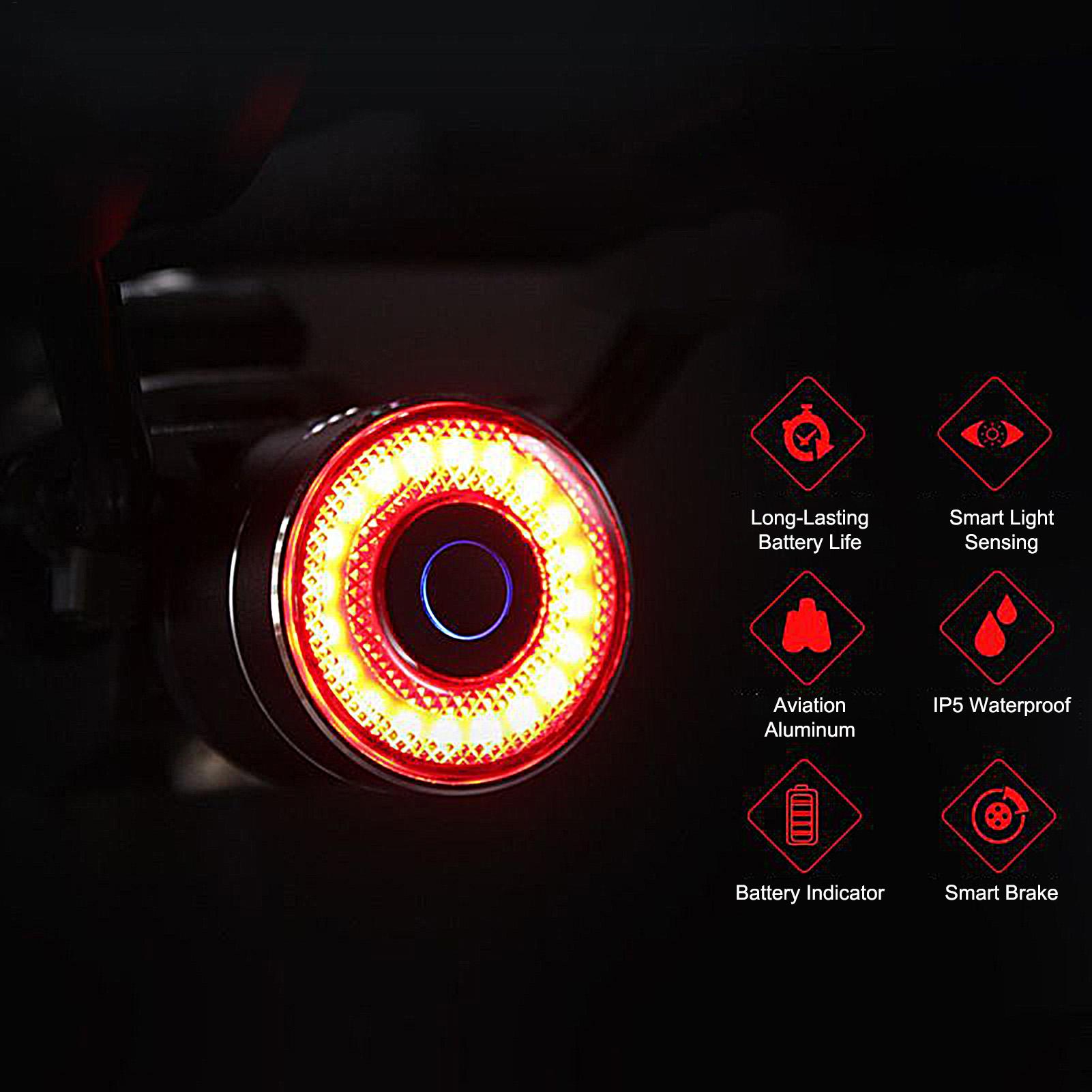 Luz de freio de bicicleta inte - Commuting With Road Bike avaliação e preço