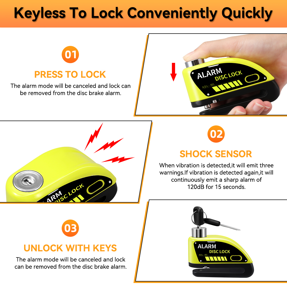 Nova bicicleta da motocicleta  - Commuter Bike Lock avaliação e preço
