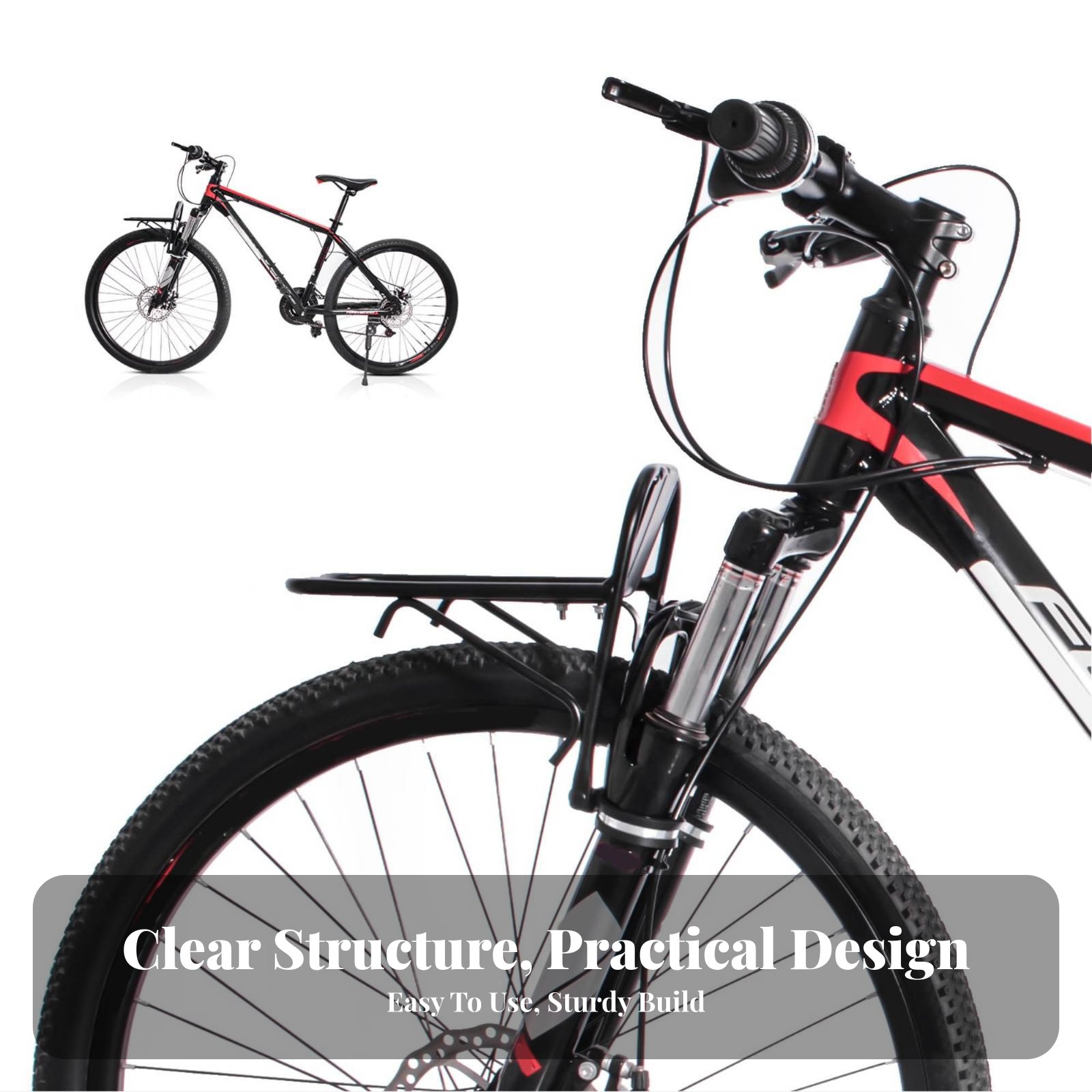 Suporte Dianteiro para Bicicle - Cargo Rack Aluminum avaliação e preço