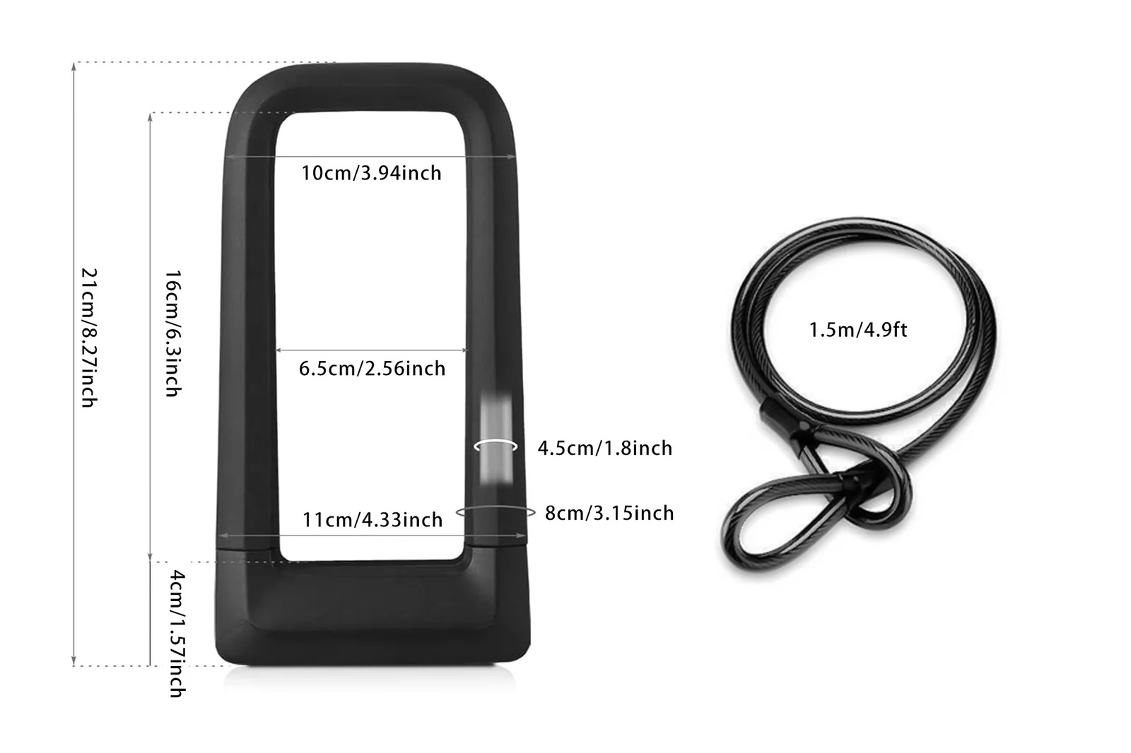 Bloqueio de bicicleta de segur - U Lock Heavy Duty avaliação e preço