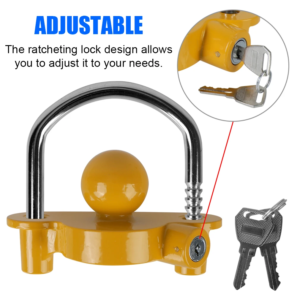 Trailer Anti-Theft Hitch Lock, - U Lock Heavy Duty avaliação e preço
