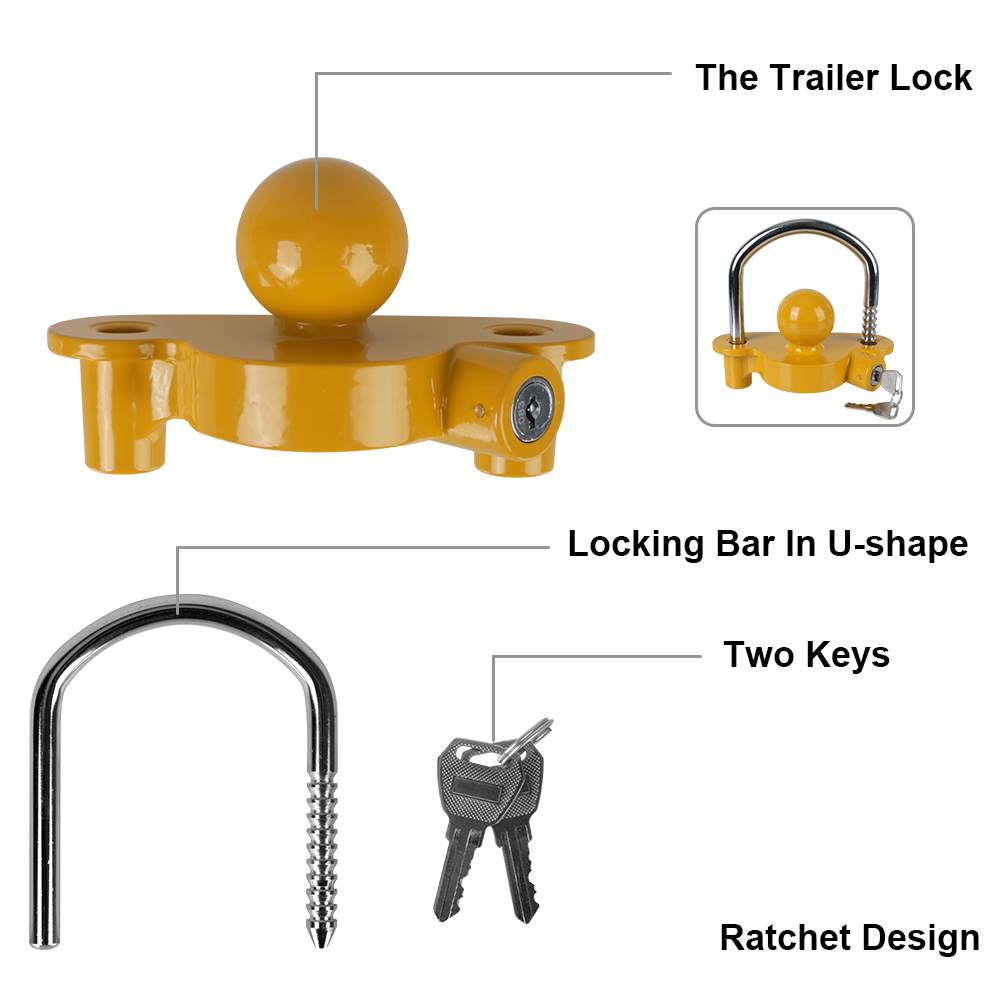 Bola de reboque segurança anti - U Lock Heavy Duty avaliação e preço