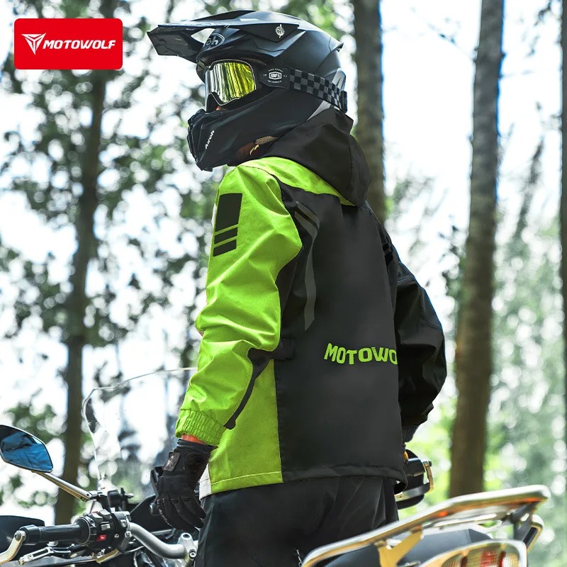 Motowolf jaqueta de chuva refl - Cycling Commuter Rain Jacket avaliação e preço