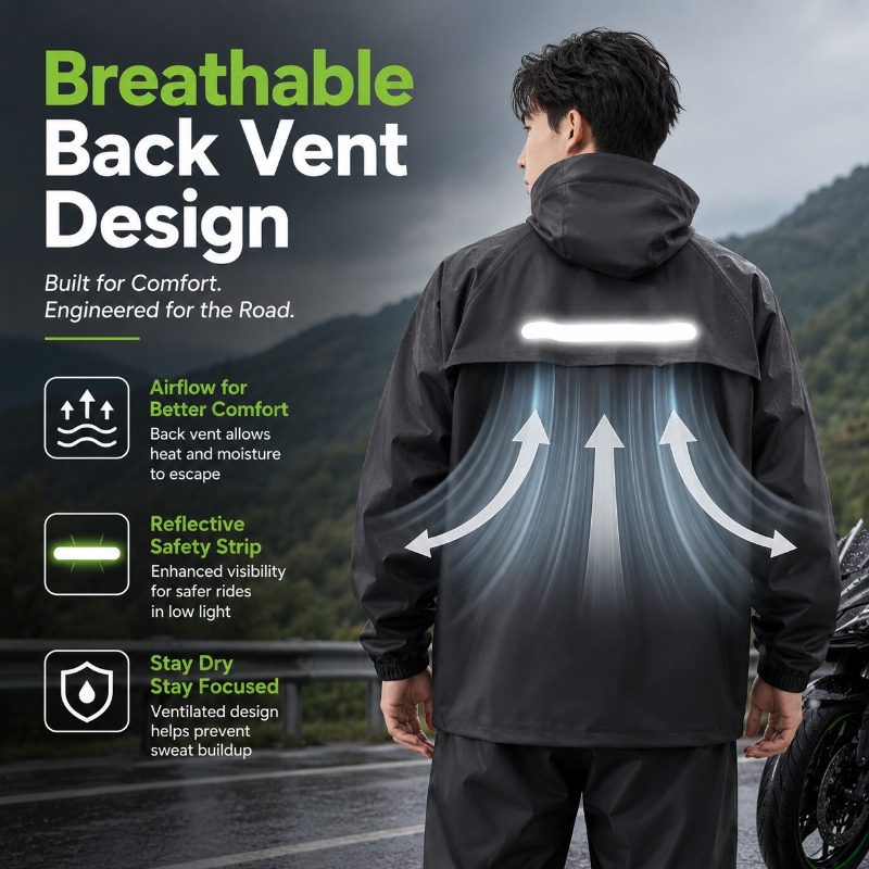 Conjunto de Chuva Impermeável  - Cycling Commuter Rain Jacket avaliação e preço